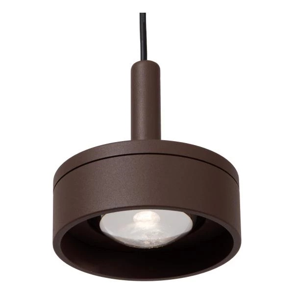 Lucide LENZ - Suspension Intérieur/Extérieur - Ø 11 cm - LED - 1x8W 2700K - IP54 - Rouille - détail 1